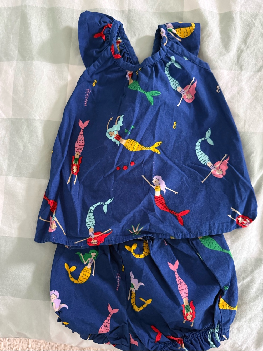 Hanna Andersson Baby Girl Mermaid Bloomer Set